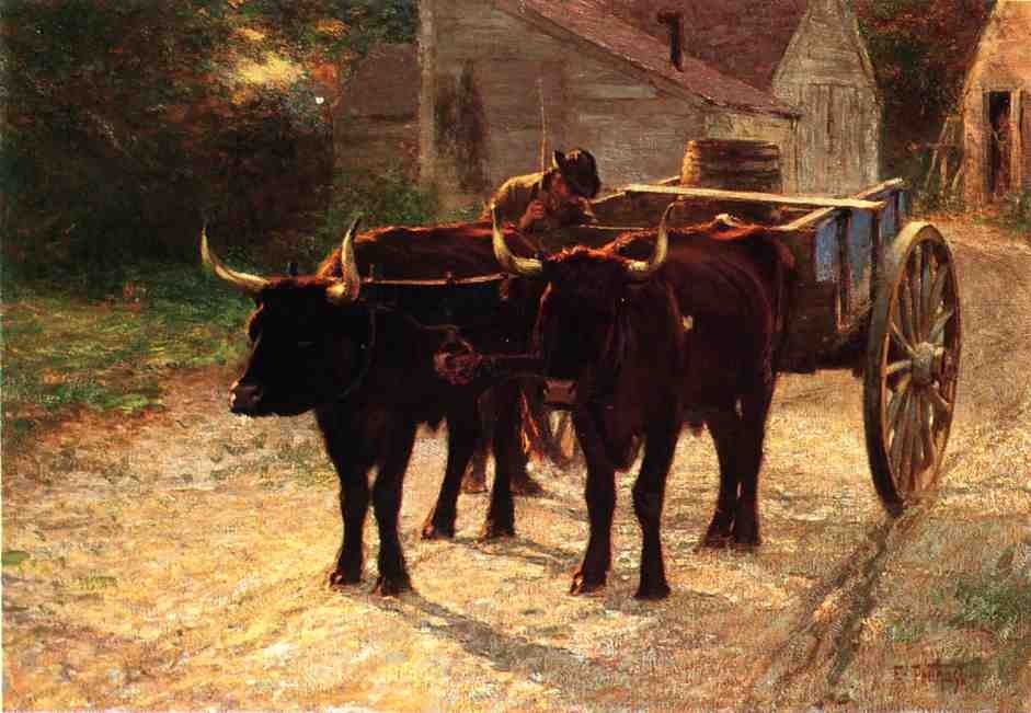 Edward Henry Potthast The Ox Cart